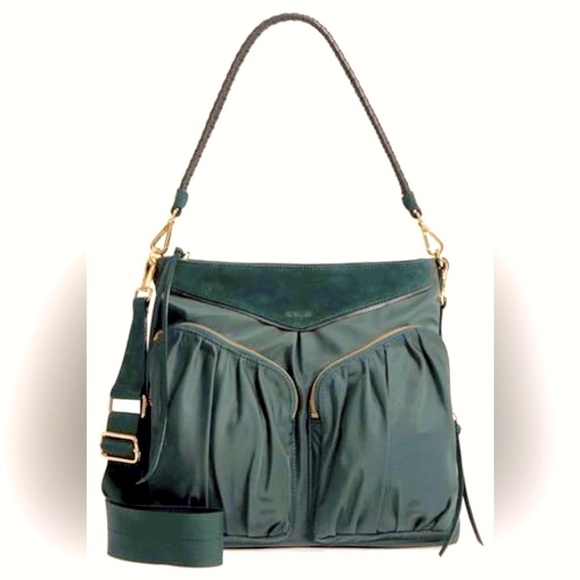 MZ Wallace Thompson Hobo In Mallard With A Jerry Tassel In Mallard Nubuck - Picture 1 of 16